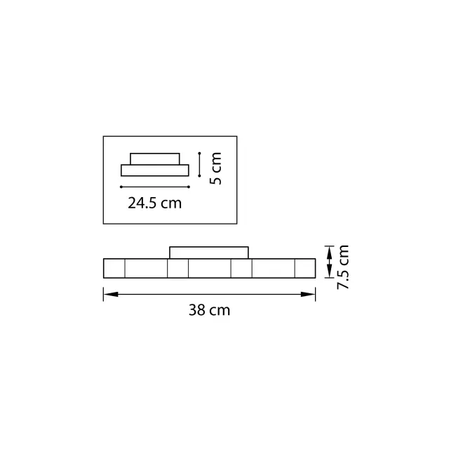 Светильник Lightstar 750074 FAVO — серебряный, ракурс 2