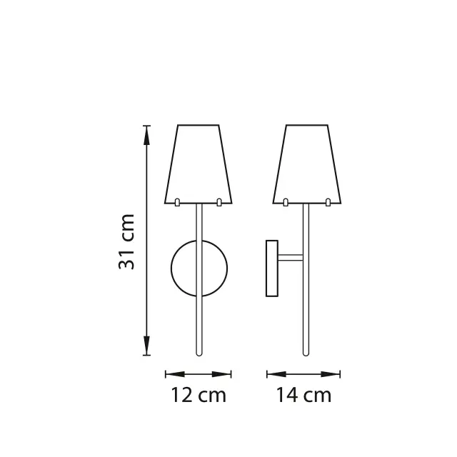 Бра Lightstar 758614 DIAFANO — хром, ракурс 5