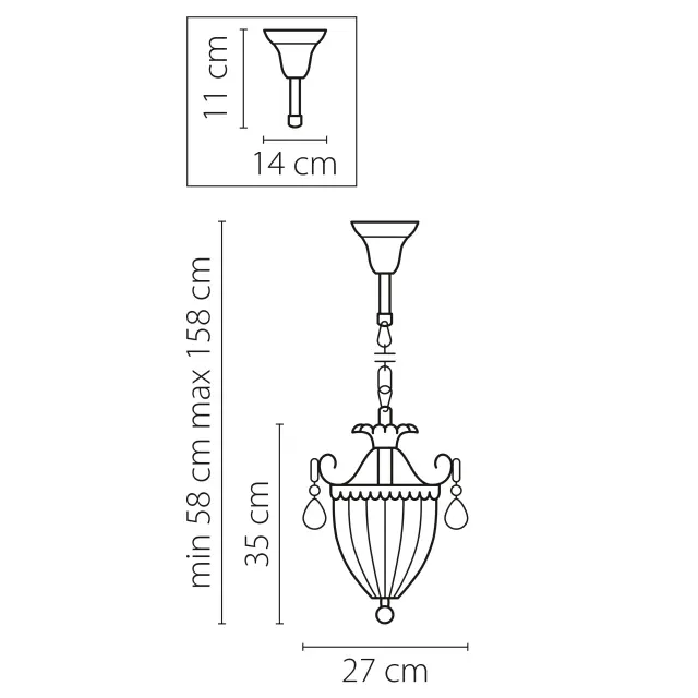 Светильник Lightstar 790031 SCHON — бронза, ракурс 8