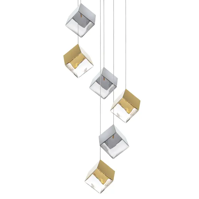 Светильник Lightstar 805569 QUBICA — серебряный, ракурс 3