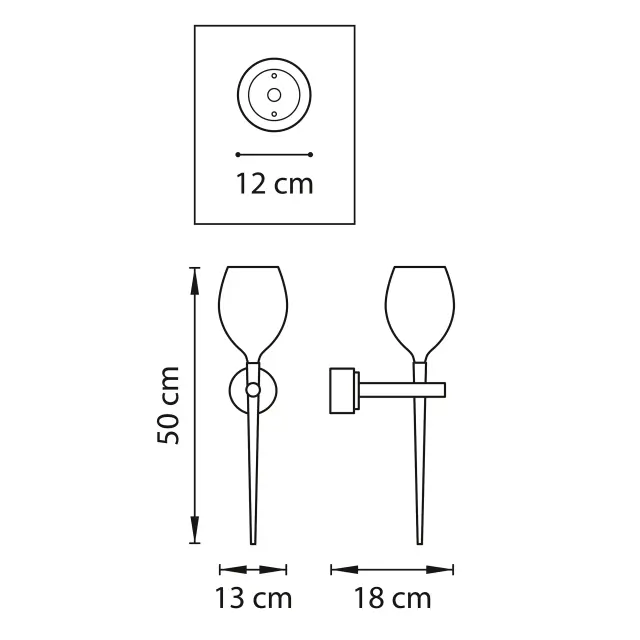 Бра Lightstar 807610 META — черный, ракурс 2