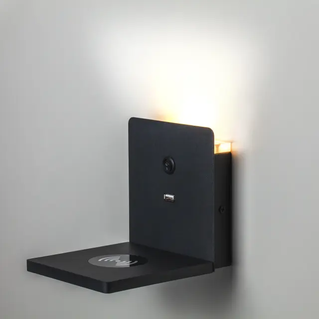 Бра Lightstar 808517 MURO II — черный, ракурс 4