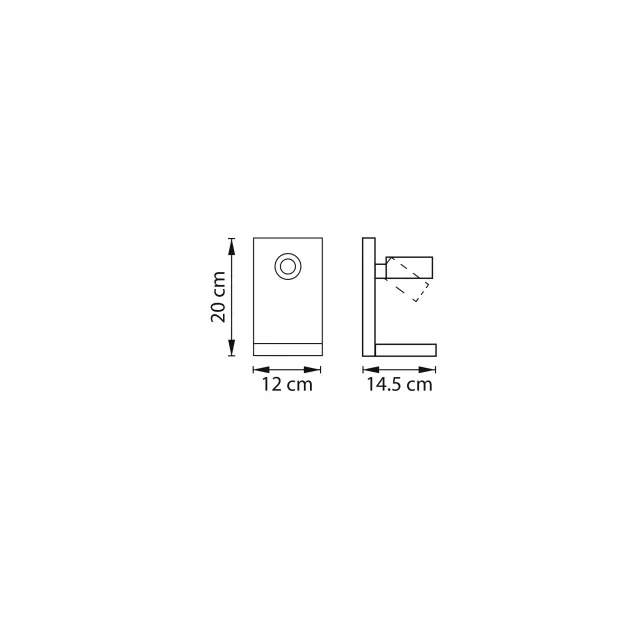 Бра Lightstar 808527 MURO II — черный, ракурс 9
