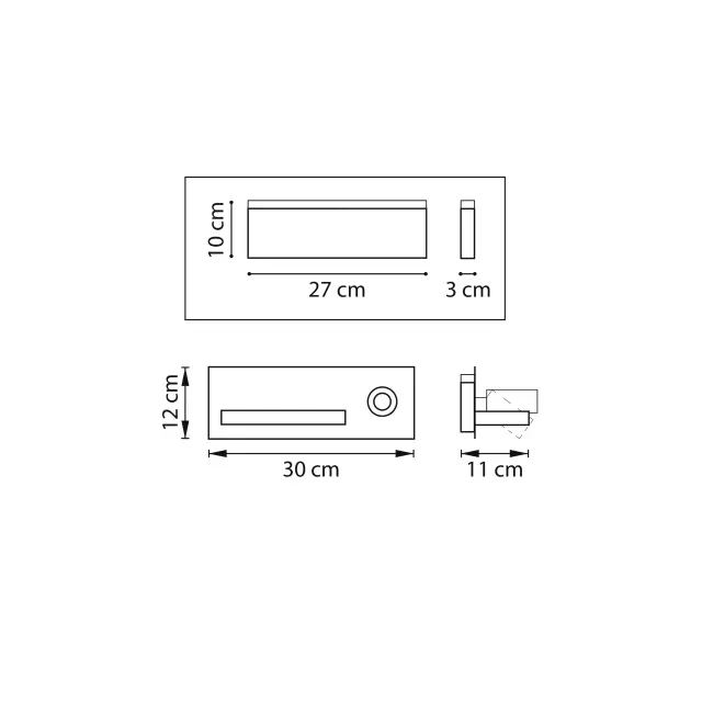 Бра Lightstar 808546 MURO II — белый, ракурс 7