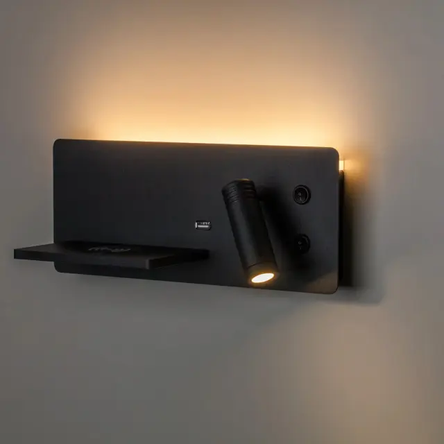 Бра Lightstar 808547 MURO II — черный, ракурс 4