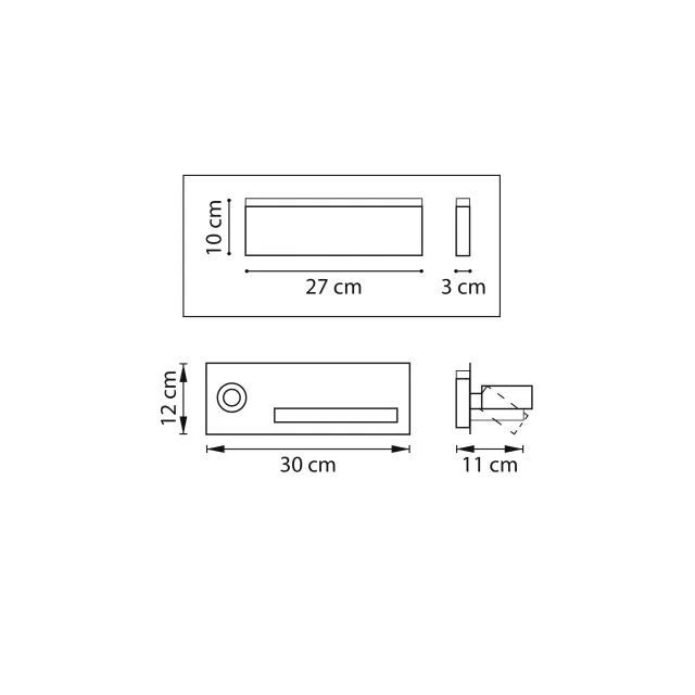 Бра Lightstar 808556 MURO II — белый, ракурс 8