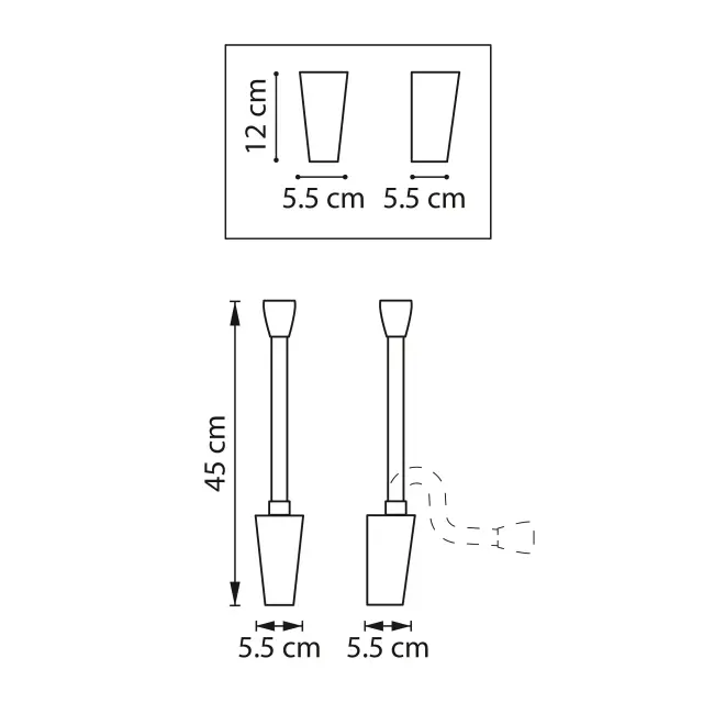 Бра Lightstar 808647 MURO III — черный, ракурс 11