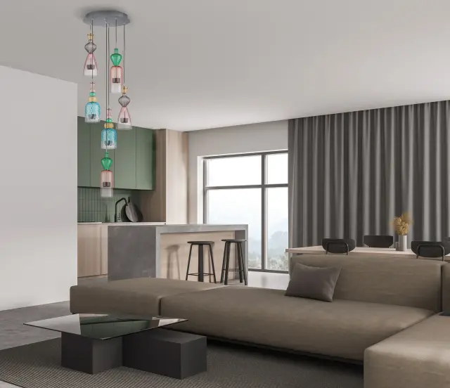 Светильник Lightstar 814069 BELLE — хром, ракурс 11