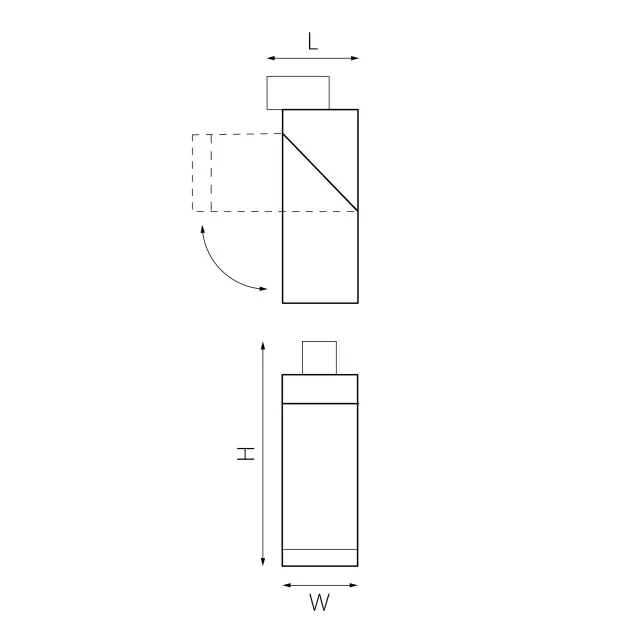 Светильник для однофазного трека Lightstar A1T051017 ILLUMO F — черный, ракурс 2