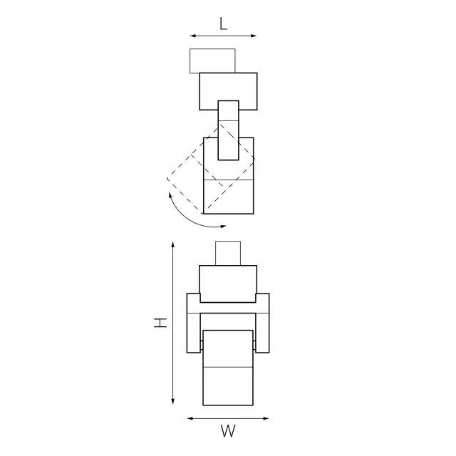 Светильник для однофазного трека Lightstar A1T051047 ILLUMO L1 — черный, ракурс 2