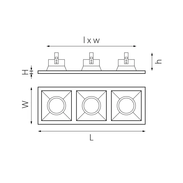 Точечный светильник Lightstar D536060606 DOMINO — белый, ракурс 2