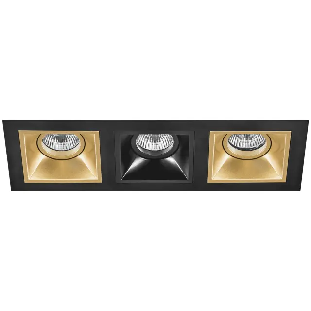 Точечный светильник Lightstar D537030703 DOMINO — черный
