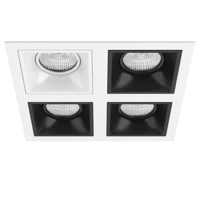 Точечный светильник Lightstar D54606070707 DOMINO — белый
