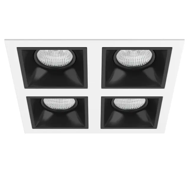 Точечный светильник Lightstar D54607070707 DOMINO — белый