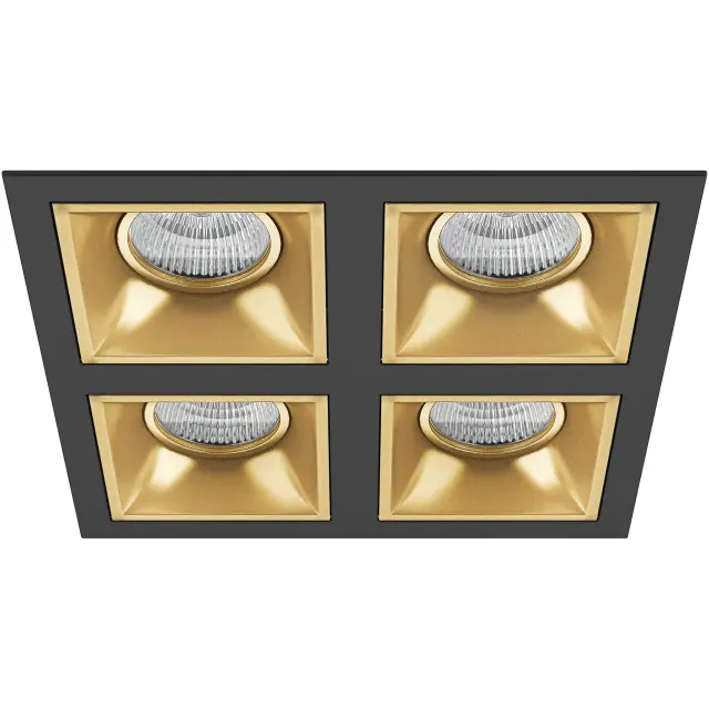 Точечный светильник Lightstar D54703030303 DOMINO — черный