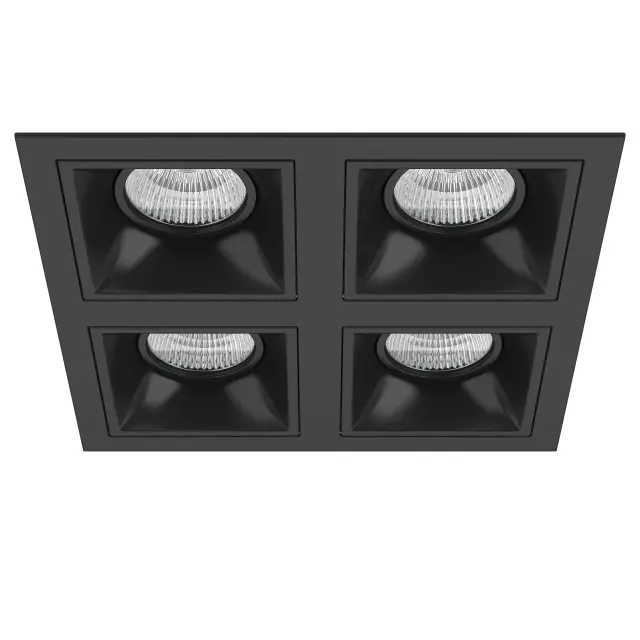 Точечный светильник Lightstar D54707070707 DOMINO — черный