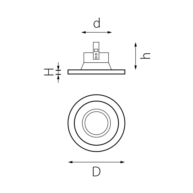 Точечный светильник Lightstar D61607 DOMINO — белый, ракурс 2