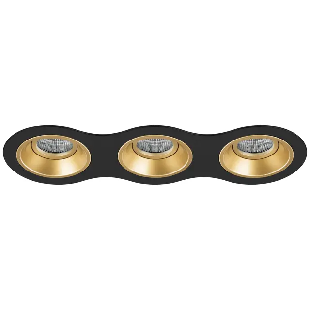 Точечный светильник Lightstar D637030303 DOMINO — черный