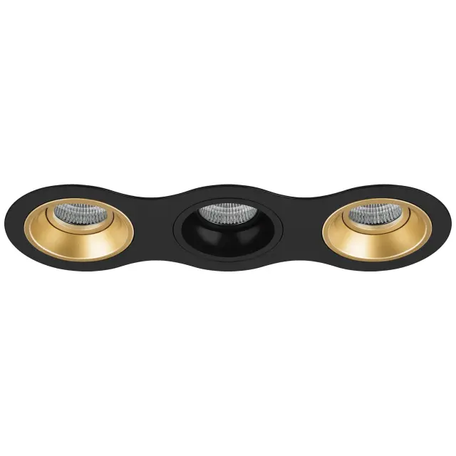 Точечный светильник Lightstar D637030703 DOMINO — черный