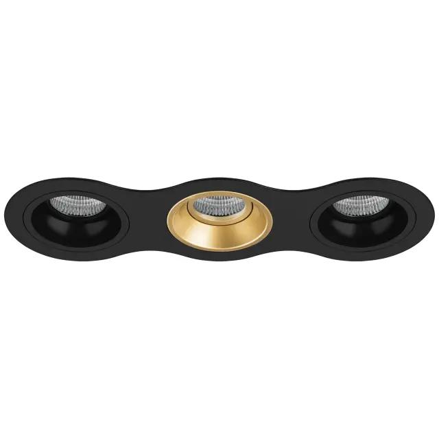 Точечный светильник Lightstar D637070307 DOMINO — черный