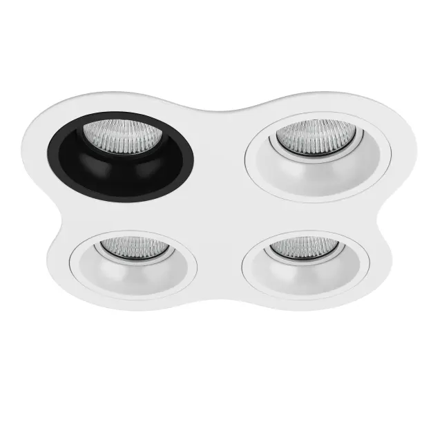 Точечный светильник Lightstar D64607060606 DOMINO — белый