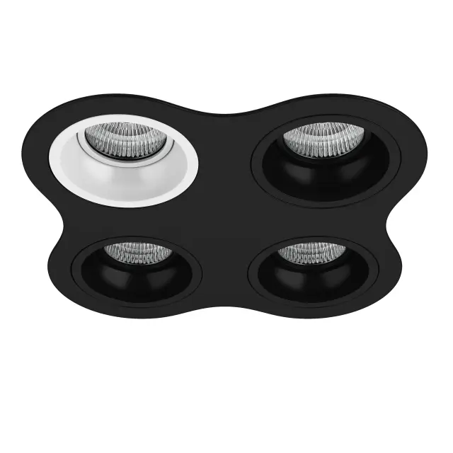 Точечный светильник Lightstar D64706070707 DOMINO — белый