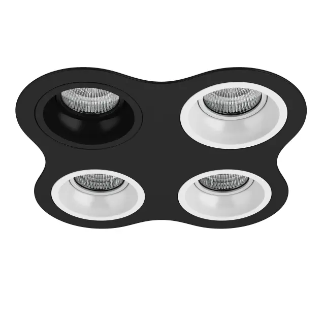 Точечный светильник Lightstar D64707060606 DOMINO — белый