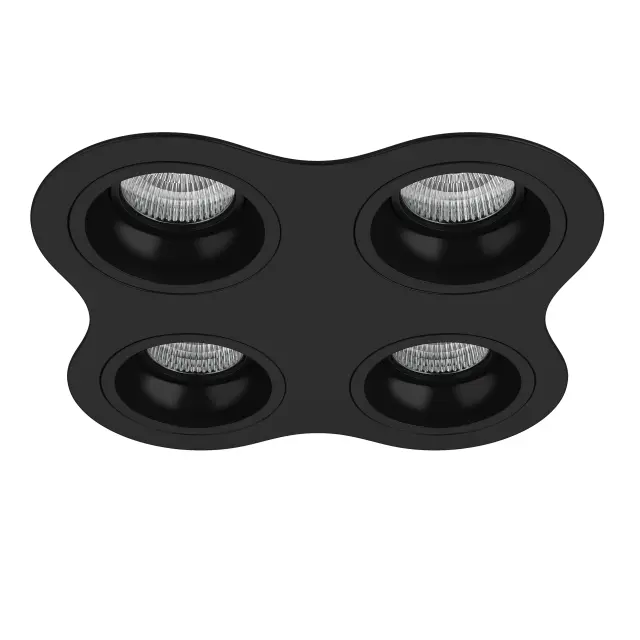 Точечный светильник Lightstar D64707070707 DOMINO — черный