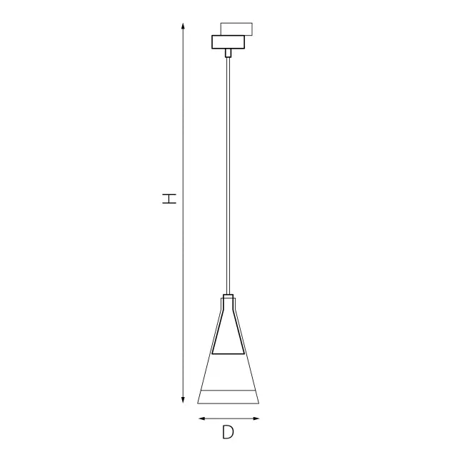Светильник для однофазного трека Lightstar L1T757016 CONE — белый, ракурс 2