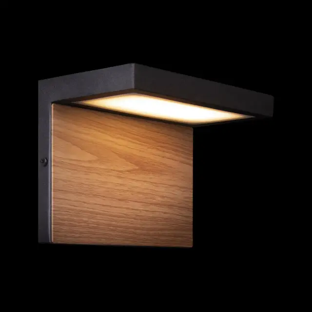Светильник для улицы Loft IT 100001W OAK — черный, ракурс 2