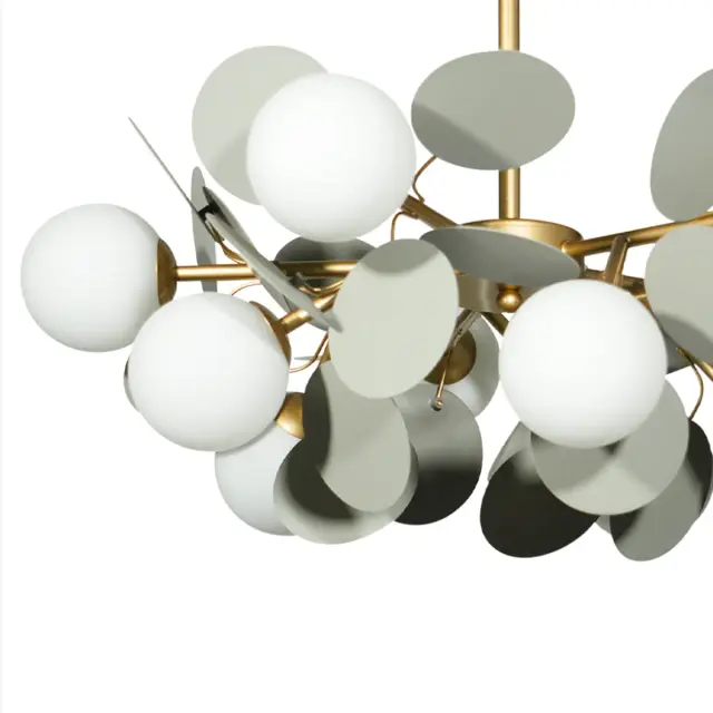 Люстра Loft IT 10008/10 Grey MATISSE — золотой, ракурс 3