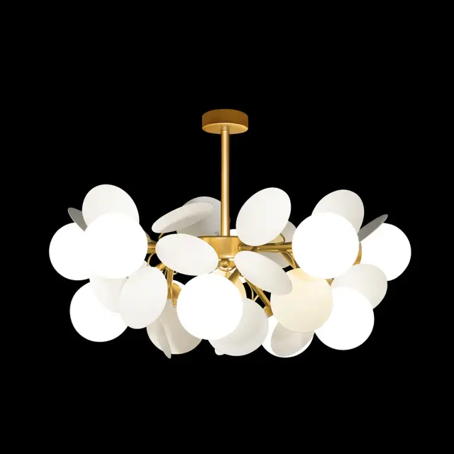 Люстра Loft IT 10008/10 white MATISSE — золотой, ракурс 2