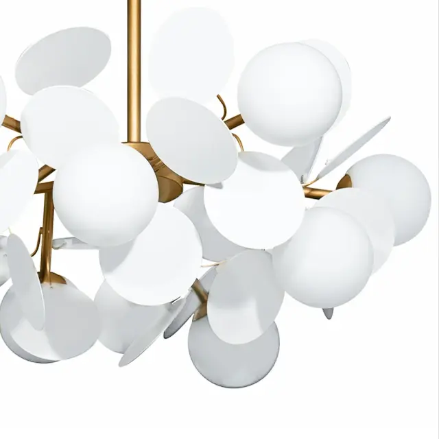 Люстра Loft IT 10008/10 white MATISSE — золотой, ракурс 3