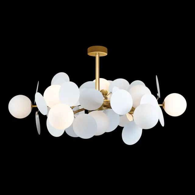 Люстра Loft IT 10008/12 white MATISSE — золотой, ракурс 2