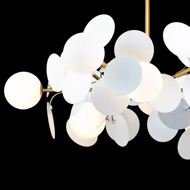 Люстра Loft IT 10008/12 white MATISSE — золотой, ракурс 4