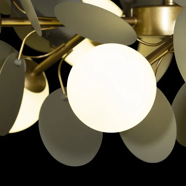 Люстра Loft IT 10008/8 Grey MATISSE — золотой, ракурс 5
