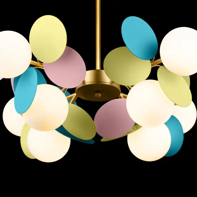 Люстра Loft IT 10008/8 mult MATISSE — золотой, ракурс 6