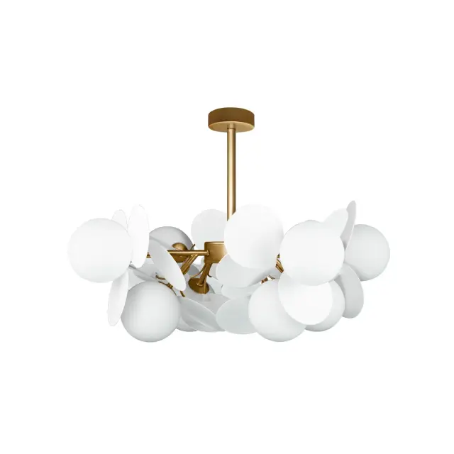 Люстра Loft IT 10008/8 white MATISSE — золотой
