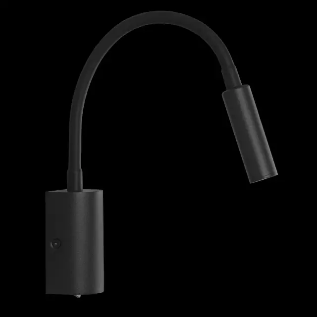 Бра Loft IT 10009BK STICK — черный, ракурс 4