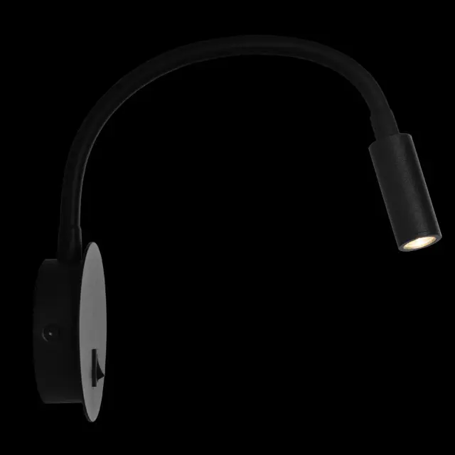 Бра Loft IT 10010BK STICK — черный, ракурс 2