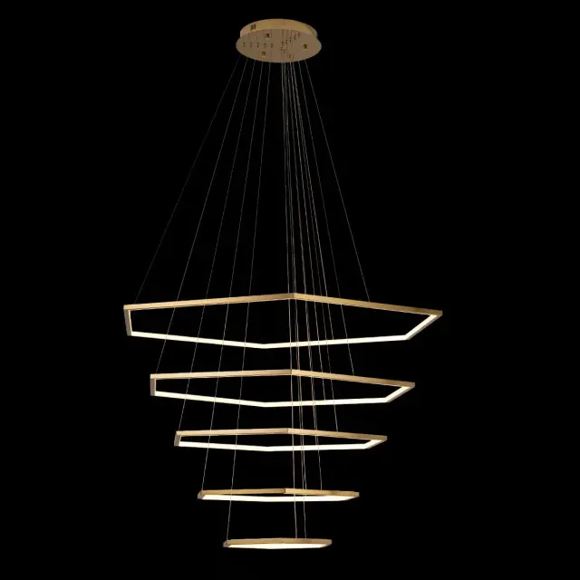 Светильник Loft IT 10016/5 RING — золотой, ракурс 2