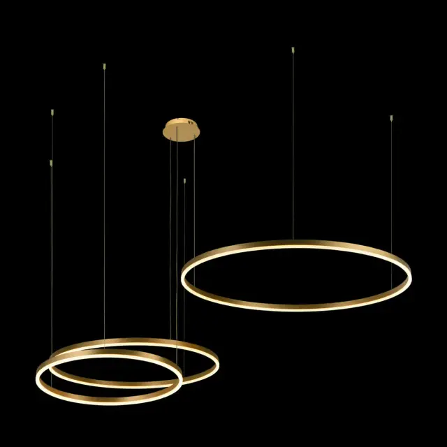 Светильник Loft IT 10017/3L RING — золотой, ракурс 2