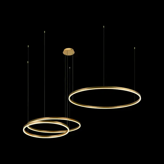 Светильник Loft IT 10017/3S RING — золотой, ракурс 2
