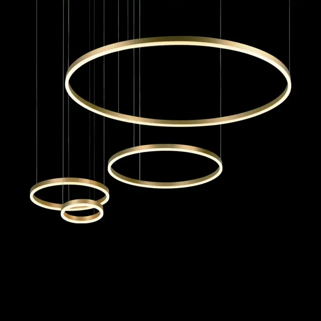 Светильник Loft IT 10017/4S RING — золотой, ракурс 4