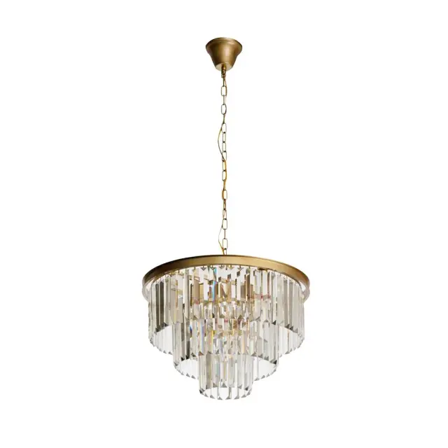Люстра Loft IT 10019/500C PRISM CLEAR — золотой, ракурс 3