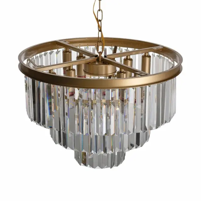 Люстра Loft IT 10019/500C PRISM CLEAR — золотой, ракурс 5