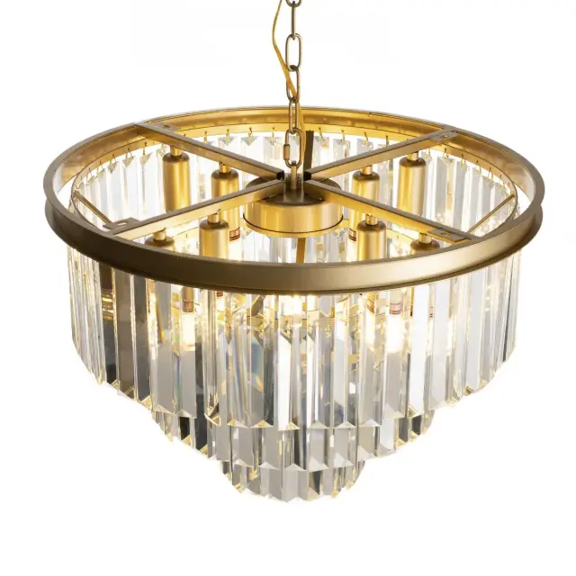 Люстра Loft IT 10019/500C PRISM CLEAR — золотой, ракурс 6