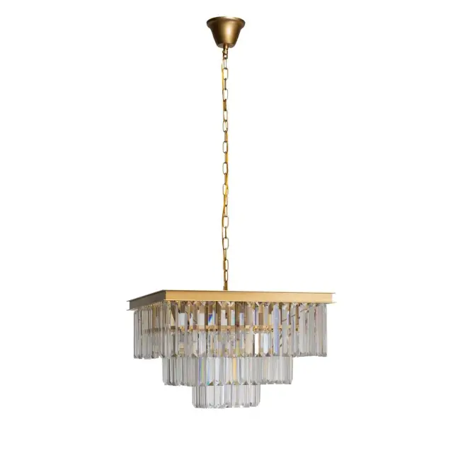 Люстра Loft IT 10019/500S PRISM CLEAR — золотой