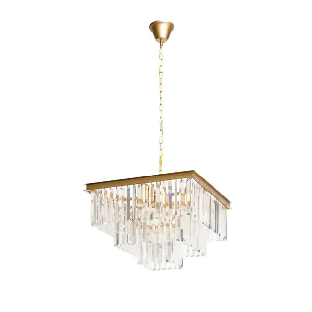 Люстра Loft IT 10019/500S PRISM CLEAR — золотой, ракурс 3