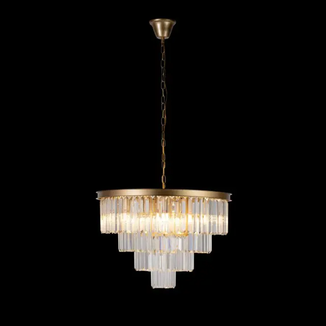 Люстра Loft IT 10019/600C PRISM CLEAR — золотой, ракурс 2